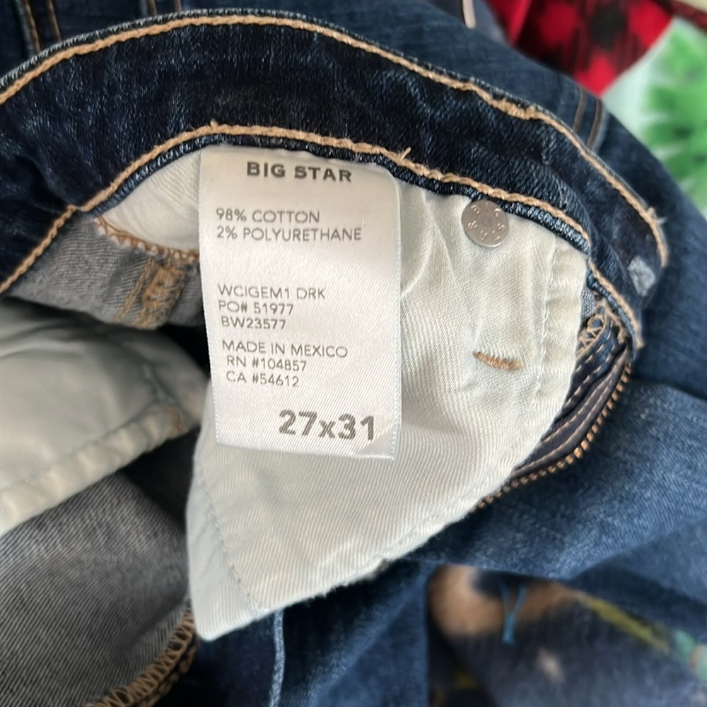 Big Star 1974 b-type 02 cigarette jeans - sz 27 - Picture 6 of 6